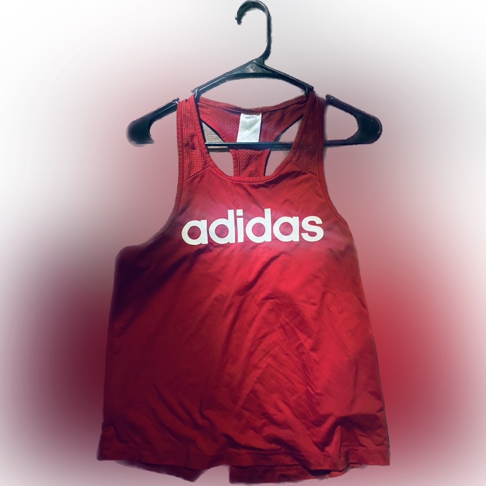 Woman’s Addida’s Stylish Burgendy Tank Top SMALL